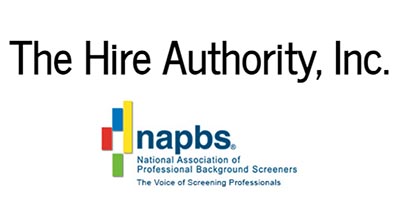 The Hire Authority, Inc, in black letters, napbs colorful logo beneath