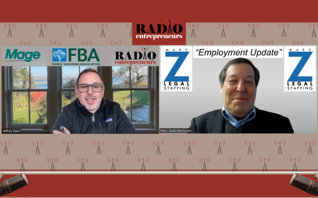 “Focusing On The Great Retention” with Marc Zwetchkenbaum of Marc Z Legal Staffing